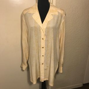 Escada by Margaretha Ley 100% silk blouse size 42
